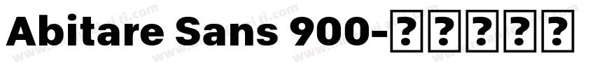 Abitare Sans 900字体转换